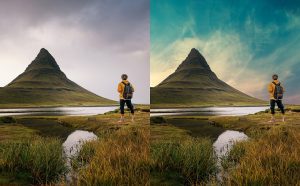 Image avant et après changement de ciel