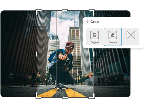 Crop image easily