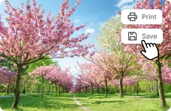  Export options for printing or saving a photo with color correction applied