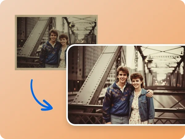 From a washed out photo to an new and improved version after photo enhancement