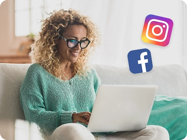 Sharing a color-corrected photo to social media platforms like Instagram    and Facebook