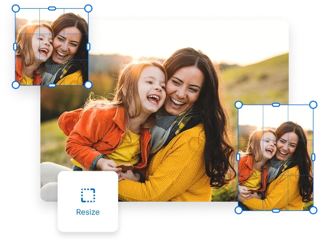 Resizing a photo to a portrait dimension