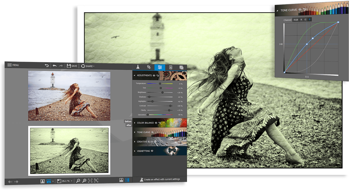 Free Photo Editor A Simple Photo Editing Program By InPixio