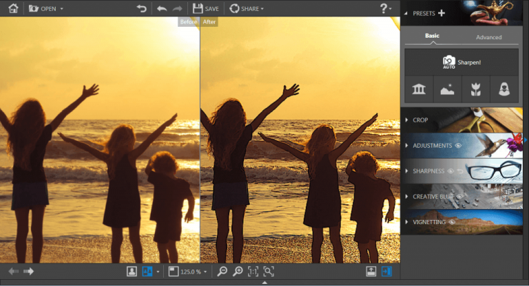 How to remove blur from a photo