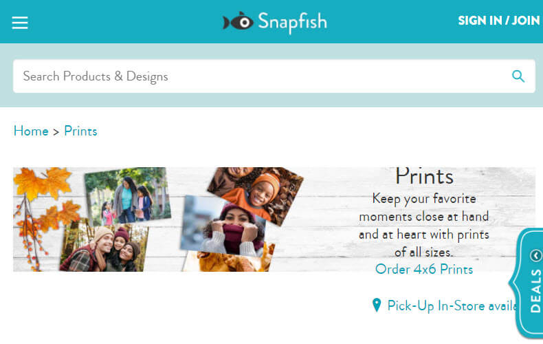 Snapfish Photo Printing Website
