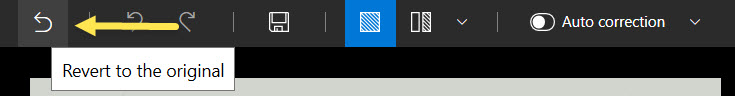 Revert to original icon in the top toolbar