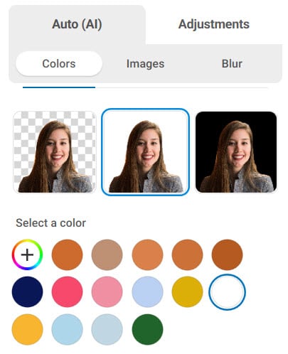 Color background options